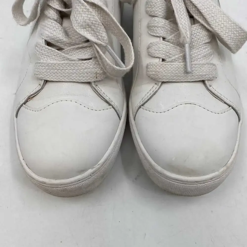 Kate Spade White Leather Classic Fez Sneakers | Women’s Size 8